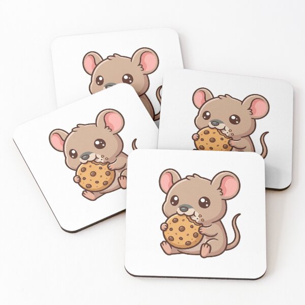 Item preview, Cute little mouse eats cookie designed and sold by Simplify-Art.