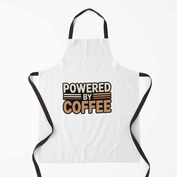 Item preview, Powered By Coffee – Funny Coffee Lover Quote, Retro Coffee Addict Design designed and sold by WHDProduction45.