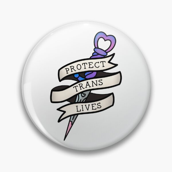 Item preview, Protect Trans Lives Dagger  designed and sold by rodeo-flamingo.