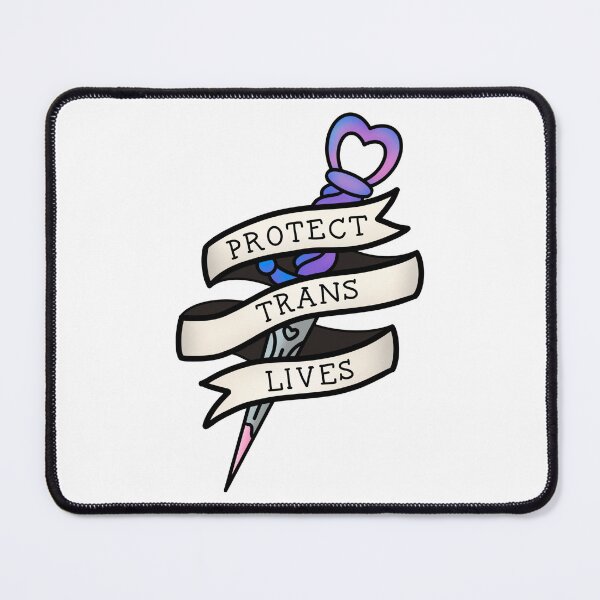 Item preview, Protect Trans Lives Dagger designed and sold by rodeo-flamingo.