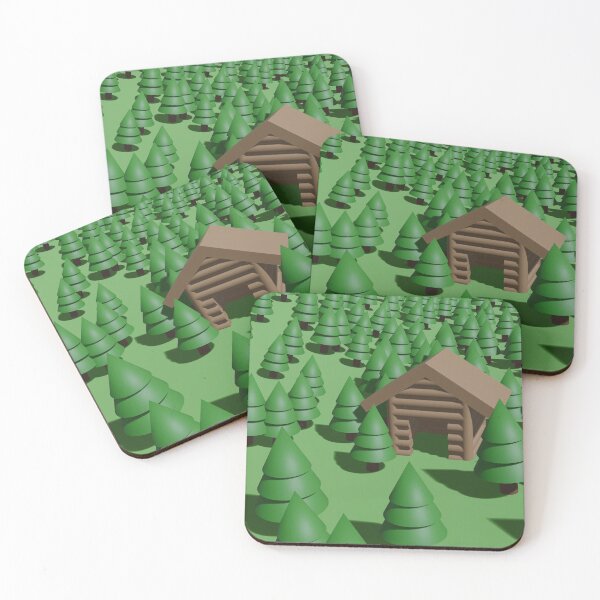 Item preview, CGI Log Cabin in the Woods designed and sold by PurpulPancakes.