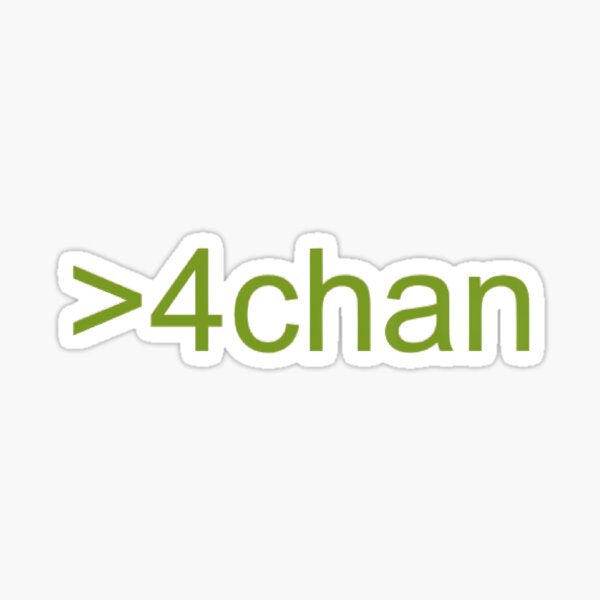 "4chan Items Logo" Sticker for Sale by Wet-Cardboard | Redbubble