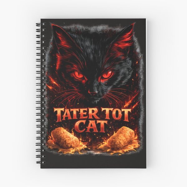 Item preview, Tater Tot Cat – Dark Black Cat with Red Eyes | Funny Cat Lover Graphic designed and sold by CatLovers Studio.