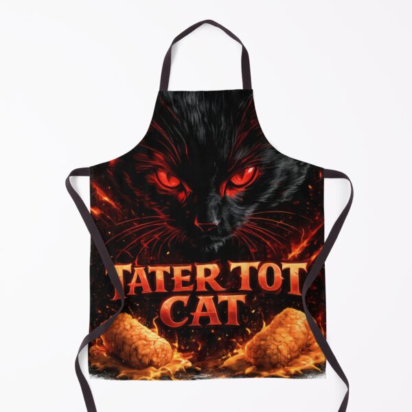 Item preview, Tater Tot Cat – Dark Black Cat with Red Eyes | Funny Cat Lover Graphic designed and sold by CatLovers Studio.