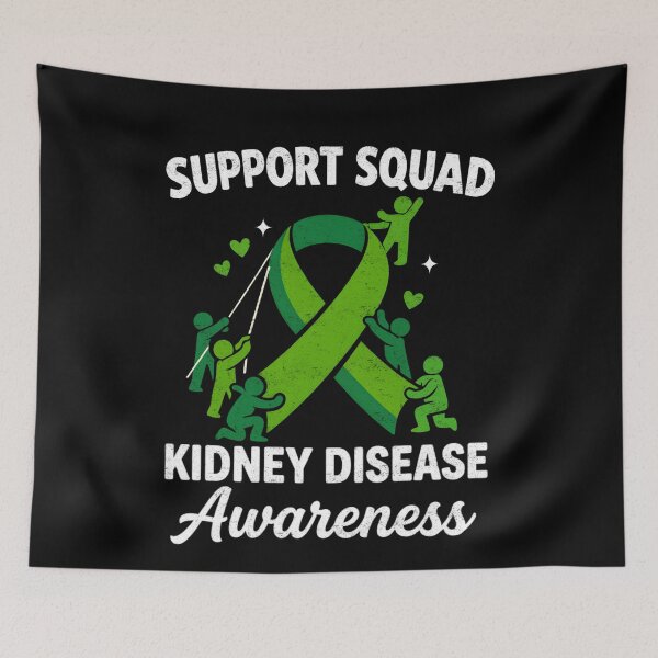 Item preview, Kidney Disease Support Squad Awareness Ribbon designed and sold by FreshVibe Prints.