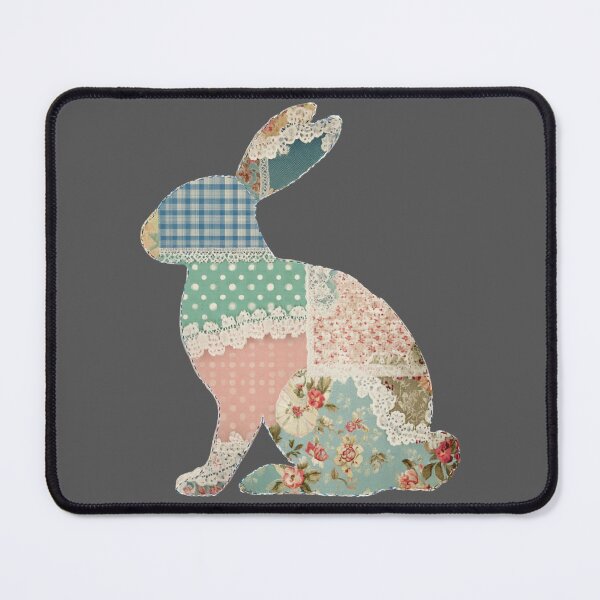 Item preview, Patchwork quilted applique bunny  designed and sold by MendaciousMina.