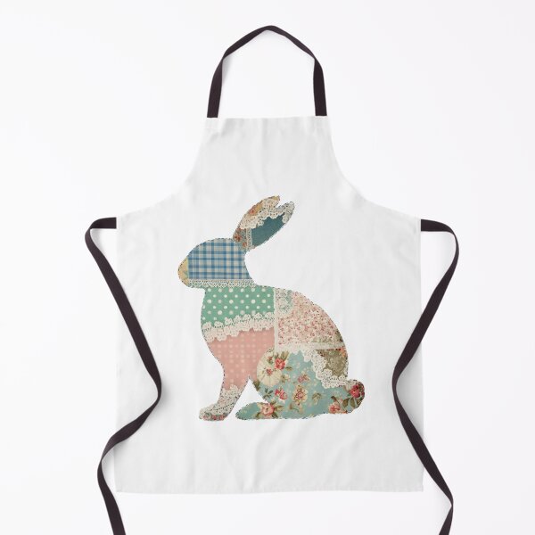 Item preview, Patchwork quilted applique bunny designed and sold by MendaciousMina.