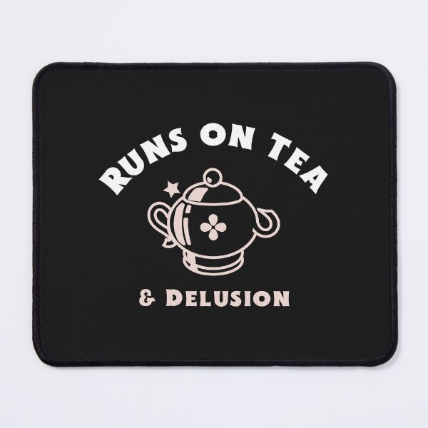 Item preview, Runs on Tea and Delusion Funny Witch Cottagecore Shirt designed and sold by Homelife3.