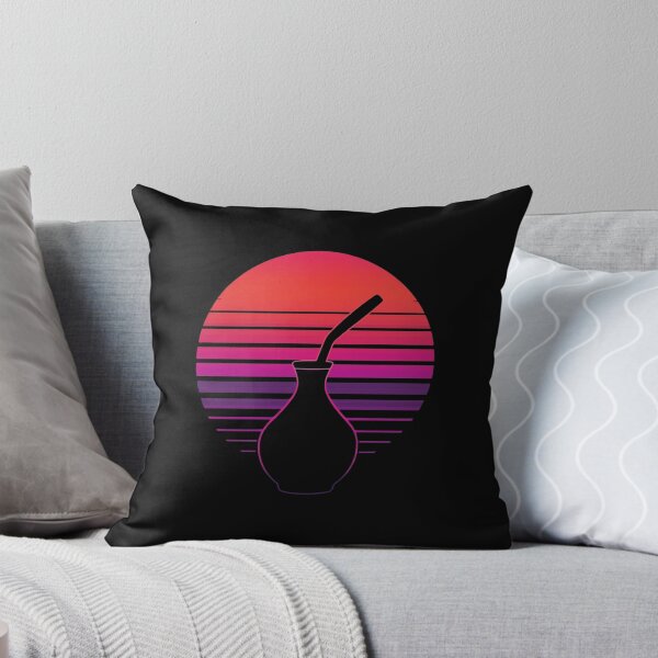 Item preview, Retro Sunset Yerba Mate: 80s Synthwave Aesthetic designed and sold by Jaroslaw-S.