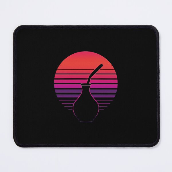 Item preview, Retro Sunset Yerba Mate: 80s Synthwave Aesthetic designed and sold by Jaroslaw-S.