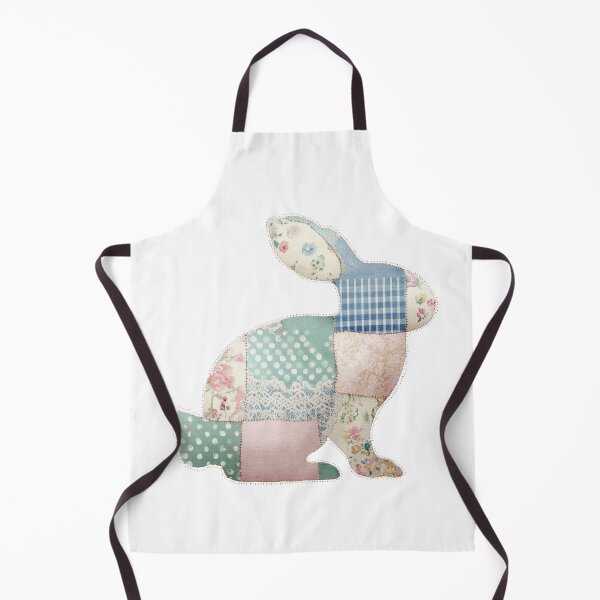 Item preview, Patchwork quilted applique bunny designed and sold by MendaciousMina.