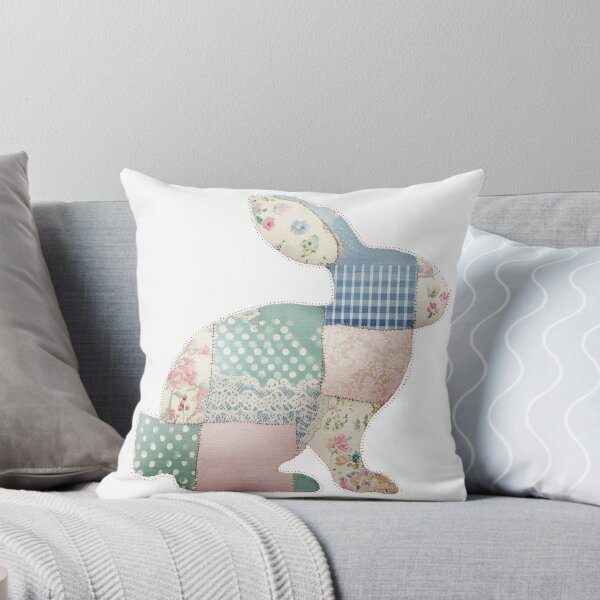 Item preview, Patchwork quilted applique bunny  designed and sold by MendaciousMina.