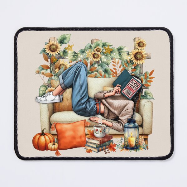 Item preview, Cozy book club girl reading!!! - Cozy Book Lover Aesthetic Girl - Cozy book club girl reading - Girl who loves cozy books designed and sold by SoffyLee586.
