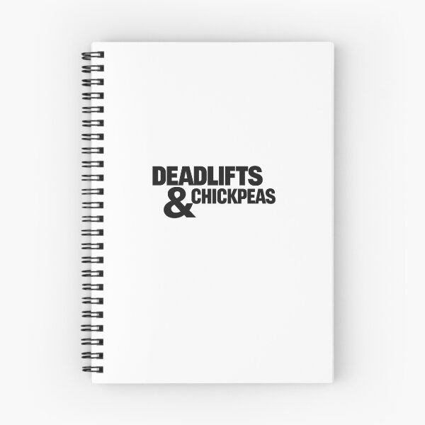 Item preview, Deadlifts & Chickpeas Vegan Fitness Design Plant Based Gym Humor designed and sold by GreenStrength Studio.