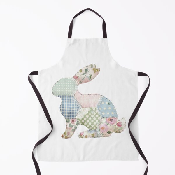 Item preview, Patchwork quilted applique bunny designed and sold by MendaciousMina.