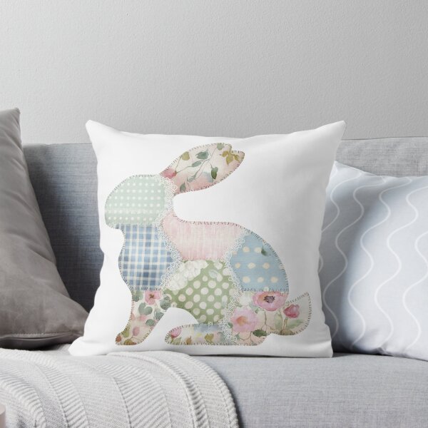 Item preview, Patchwork quilted applique bunny  designed and sold by MendaciousMina.