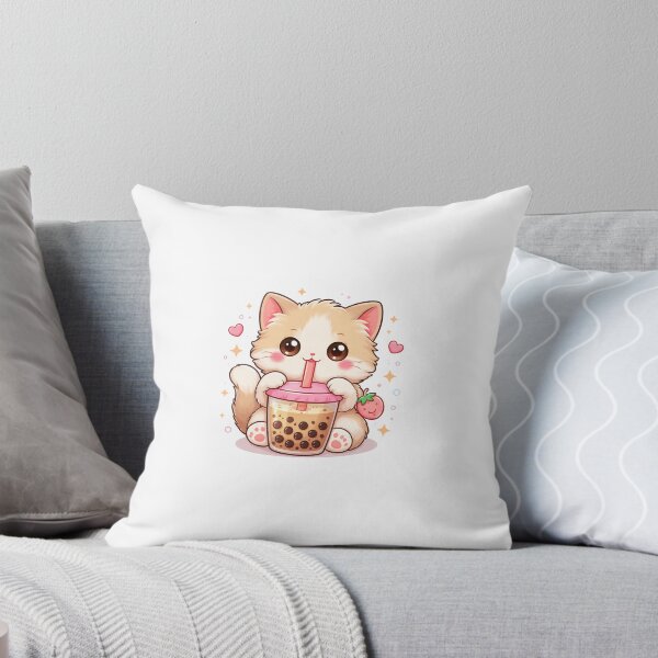 Item preview, Pegatina de té de burbujas de gato lindo designed and sold by littlecookies03.