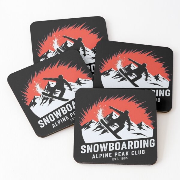 Item preview, Alpine Peak Club – Snowboarding Adventure Badge designed and sold by Dogandesighn.