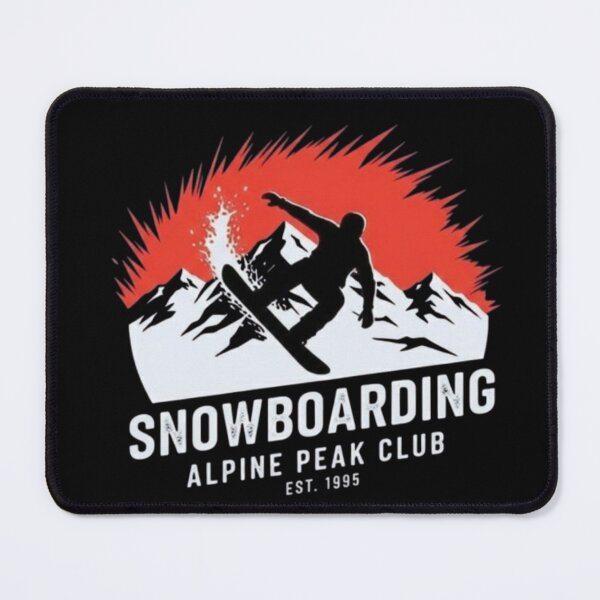 Item preview, Alpine Peak Club – Snowboarding Adventure Badge designed and sold by Dogandesighn.