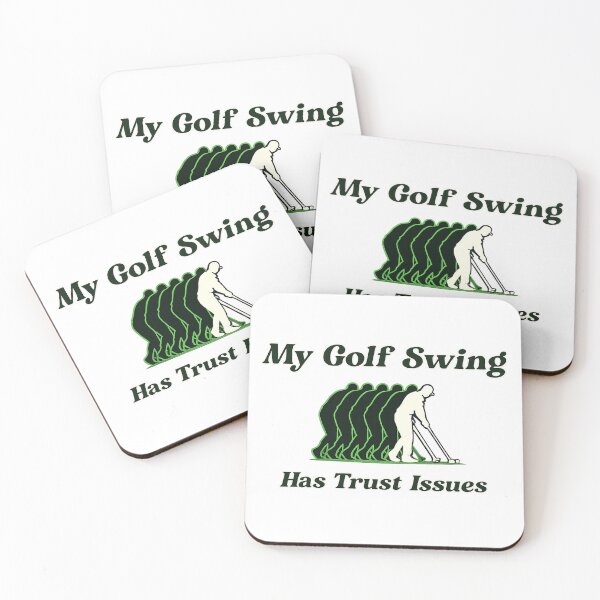 Item preview, Golf Humor- My Golf Swing has Trust Issues Golf Sarcasm designed and sold by Off-DutyDesign.
