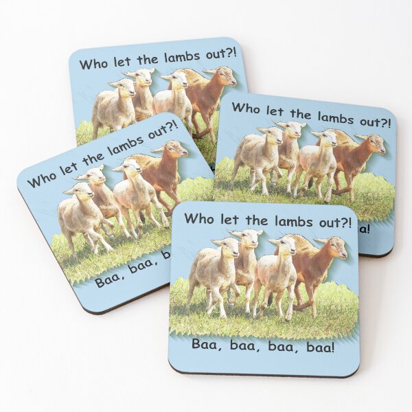 Item preview, Who Let the Lambs Out?! designed and sold by TheCulturedConures.