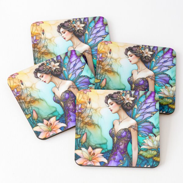 Item preview, Violet Waterlily Fairy designed and sold by FaerieFusion.