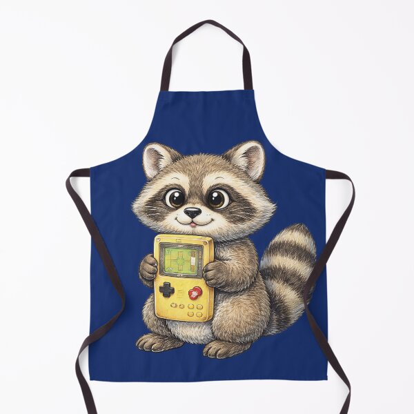 Item preview, Retro Raccoon Tangled in Console Cables – Cute 8-Bit Gaming Sticker Illustration designed and sold by Felixuss.