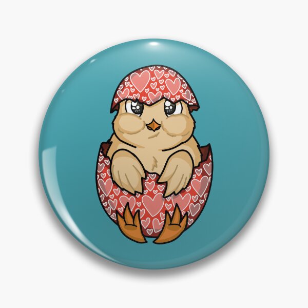 Item preview, Easter Baby Chicken with Red Egg Shell and Heart Pattern designed and sold by elizasunnycolor.