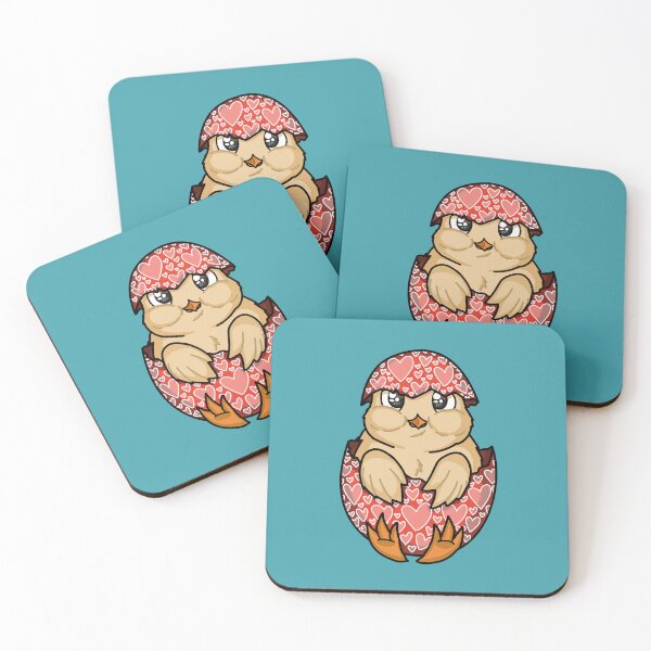 Item preview, Easter Baby Chicken with Red Egg Shell and Heart Pattern designed and sold by elizasunnycolor.