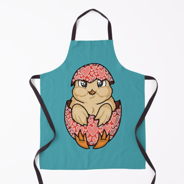 Item preview, Easter Baby Chicken with Red Egg Shell and Heart Pattern designed and sold by elizasunnycolor.