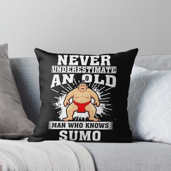 Item preview, Never Underestimate an Old Man Who knows Sumo designed and sold by CosmoKitsch.