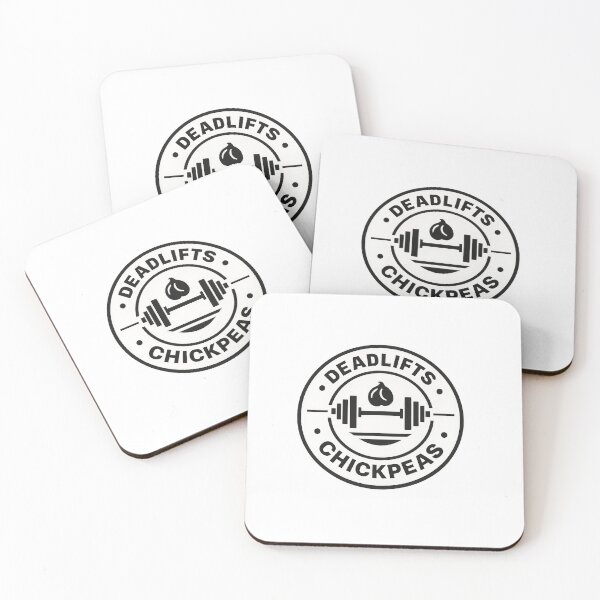 Item preview, Deadlifts & Chickpeas Vegan Fitness Design Plant Based Gym Humor designed and sold by GreenStrength Studio.