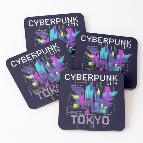 Item preview, Cyberpunk City Tokyo – Neon Future 2077 Design designed and sold by Dogandesighn.