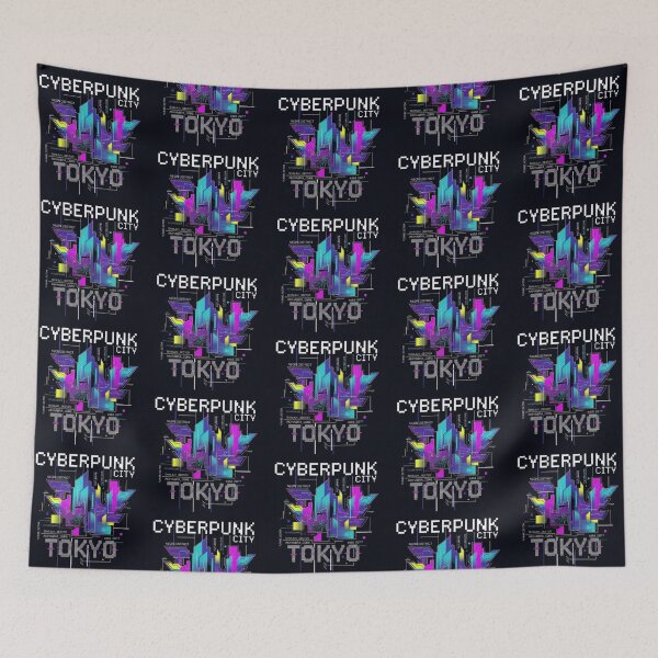 Item preview, Cyberpunk City Tokyo – Neon Future 2077 Design designed and sold by Dogandesighn.