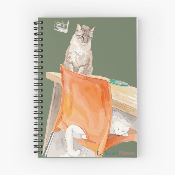 Item preview, White cat and Grey cat always together, in love and in pursuit. designed and sold by Loves4paws.