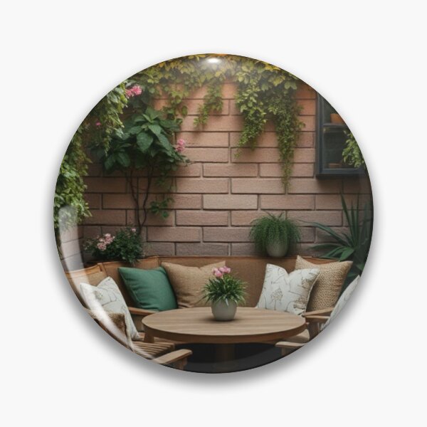 Item preview, Cozy Enchanted Garden Patio with String Lights designed and sold by Jade Ado.