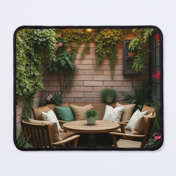 Item preview, Cozy Enchanted Garden Patio with String Lights designed and sold by Vida e Arte.