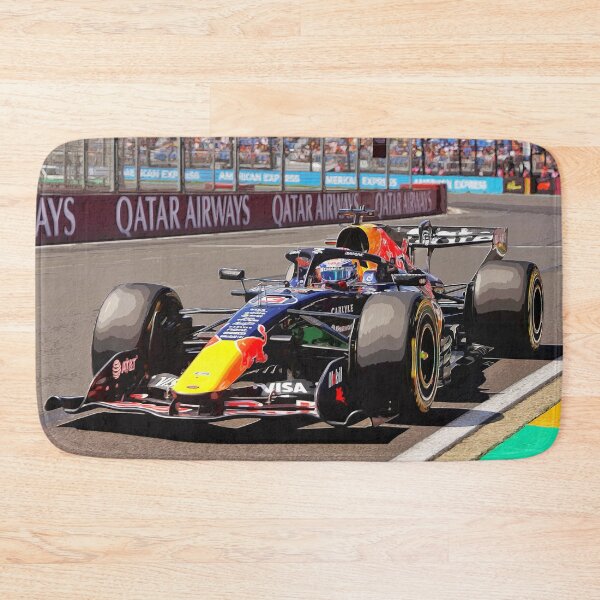 Item preview, Max Verstappen racing his 2026 F1 car during the Australian Grand Prix watercolor designed and sold by Rodissimus1984.