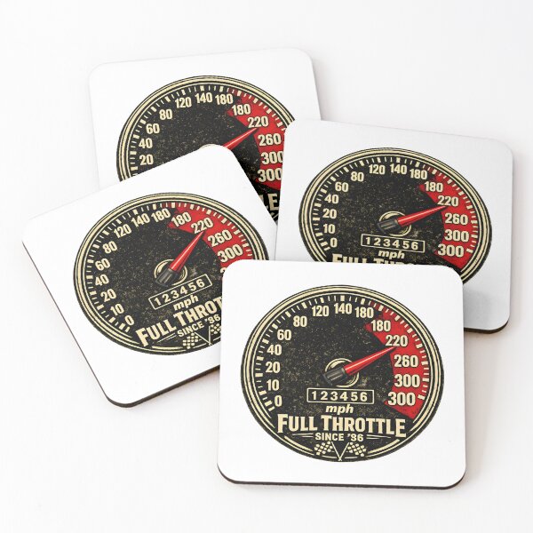 Item preview, Full Throttle Since ’86 – Vintage Racing Speedometer Design designed and sold by darkan1.