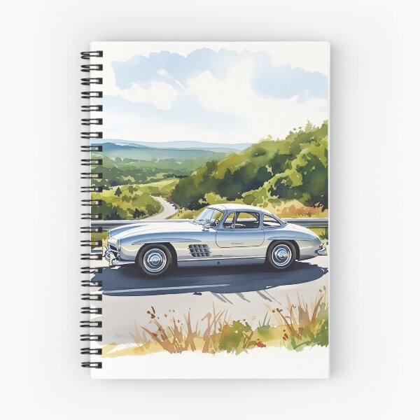 Item preview, Mercedes-Benz 300SL Classic Watercolor Illustration Vintage Gullwing Sports Car Art designed and sold by Motorline44.