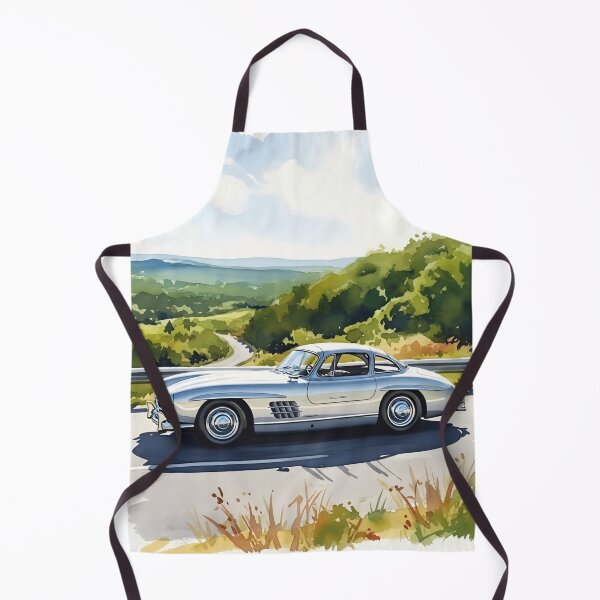 Item preview, Mercedes-Benz 300SL Classic Watercolor Illustration Vintage Gullwing Sports Car Art designed and sold by Motorline44.