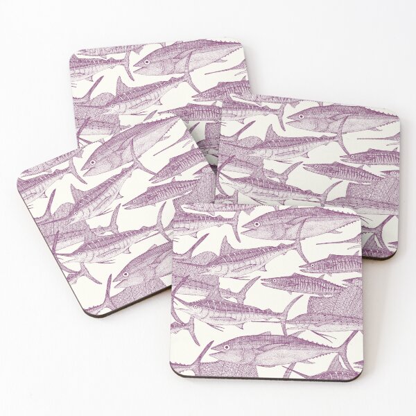 Item preview, Atlantic fish purple designed and sold by scrummy.