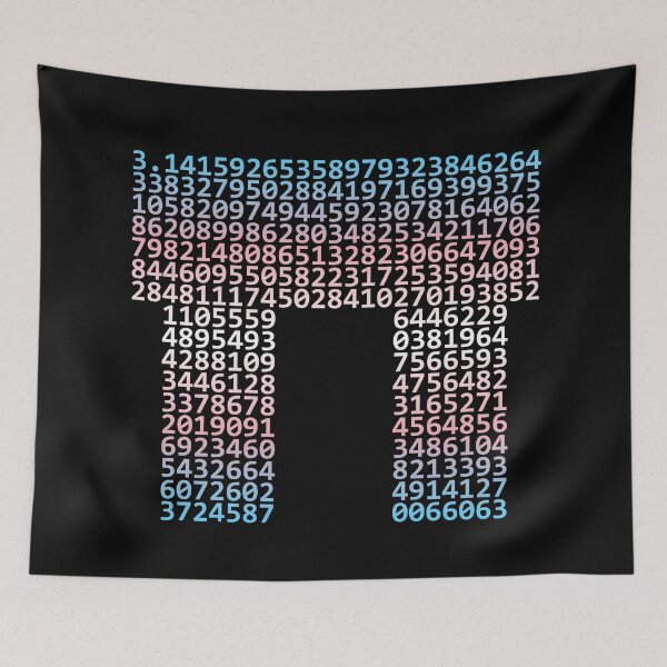 Item preview, First 314 digits of PI (rainbow, LGBT, trans) designed and sold by owlgeek.
