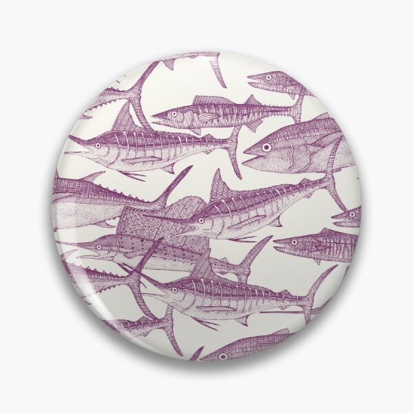 Item preview, Atlantic fish purple designed and sold by scrummy.