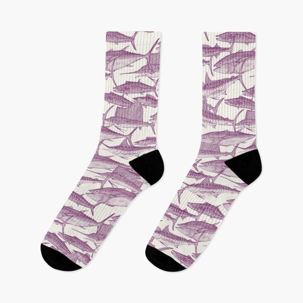 Item preview, Atlantic fish purple designed and sold by scrummy.