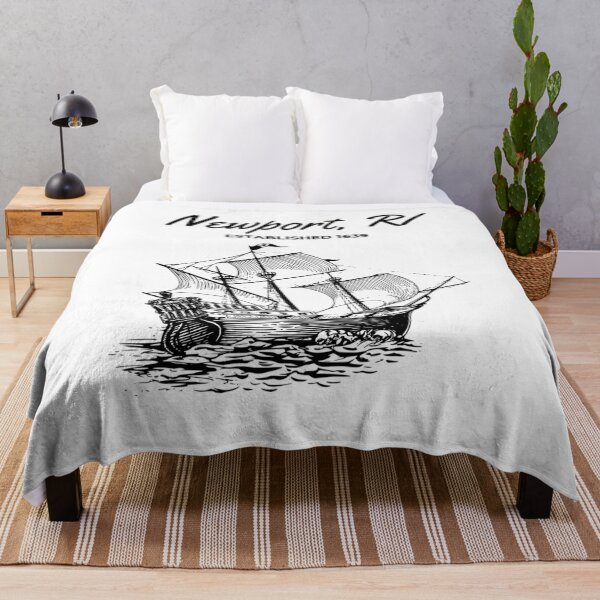 Item preview, Newport Rhode Island Established 1639 Vintage Sailboat Nautical Design designed and sold by Moriarty's Digital Visions.
