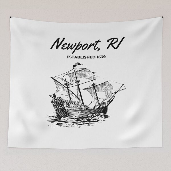 Item preview, Newport Rhode Island Established 1639 Vintage Sailboat Nautical Design designed and sold by Moriarty's Digital Visions.