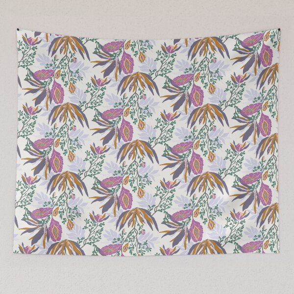 Artikelvorschau, Wunderliches, hübsches, überlagertes Blumenmuster auf Creme entworfen und verkauft von Pattern-Design.
