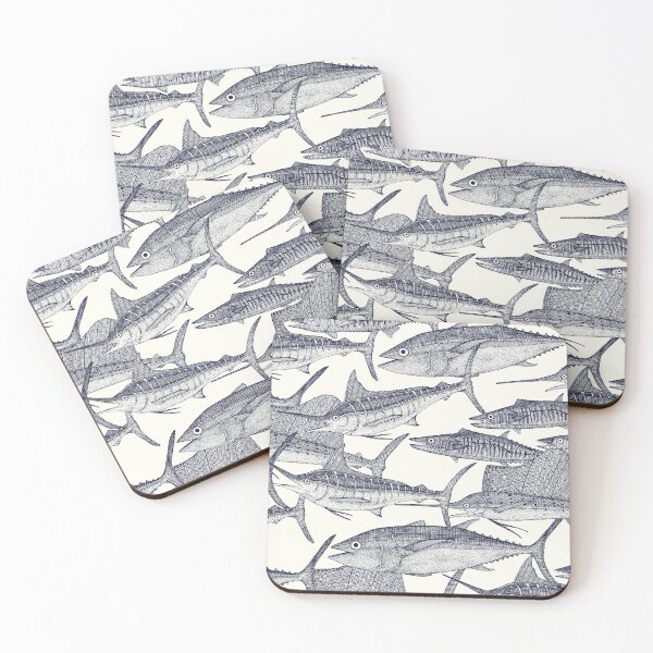 Item preview, Atlantic fish blue designed and sold by scrummy.