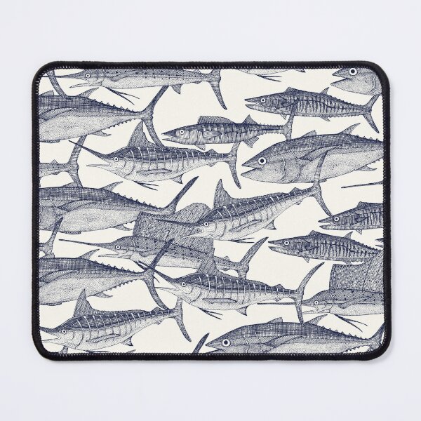Item preview, Atlantic fish blue designed and sold by scrummy.